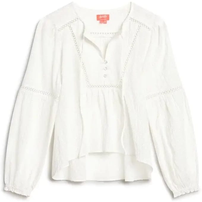 Damesblouse met lange mouwen Superdry Ibiza