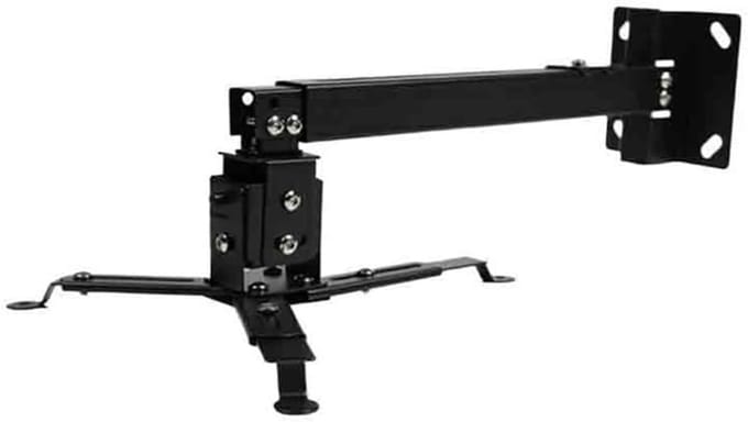 Projector Plafondbeugel - Projectorhouder Muur - Thuisbioscoop Inrichten - Verstelbare Lengte - 43-65 cm - Zwart