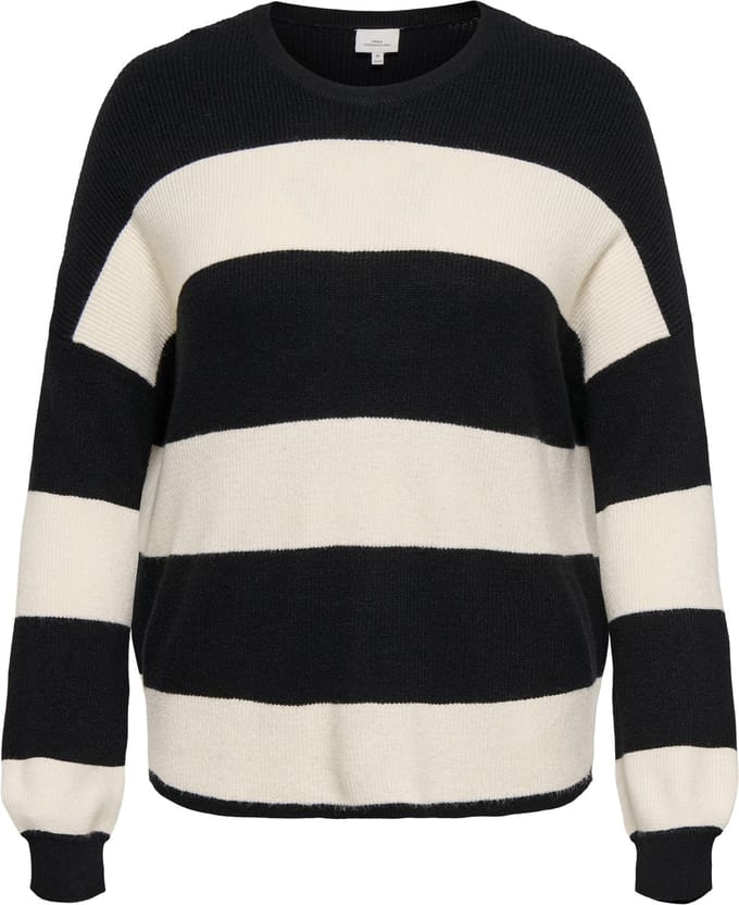 ONLY CARMAKOMA - CARATIA L/S STRIPE PULLOV KNT NOOS - Meisjes - Gebreide truien