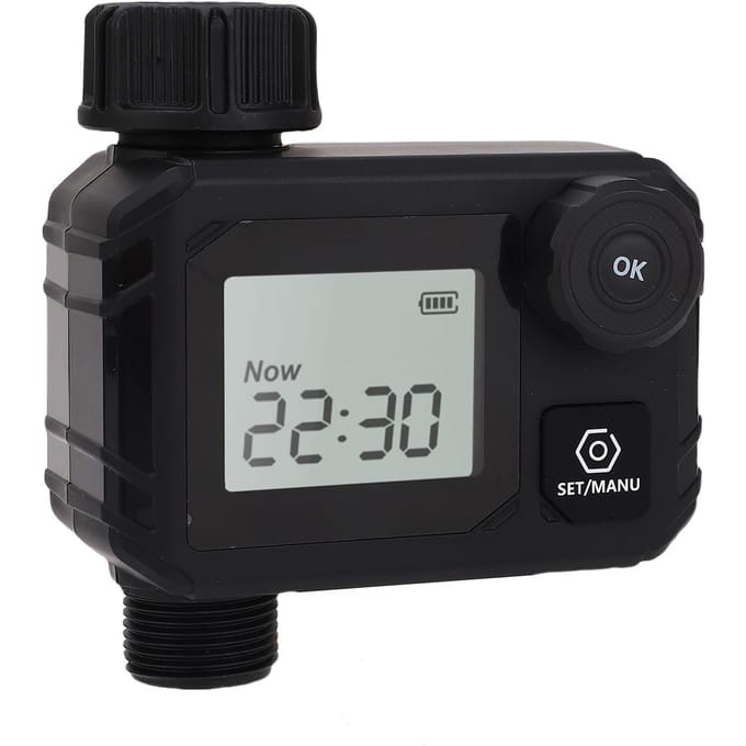 Sproeier Timer IP55 Regenbestendig Vertraagd Handmatig Automatisch Besproeiingssysteem Programmeerbare Irrigatie gray
