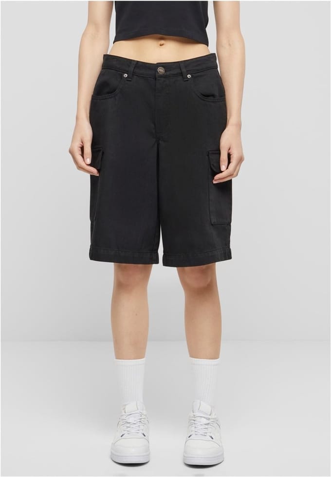 Urban Classics - Cotton Bermuda Cargo Korte broek - Taille, 28 inch - Zwart