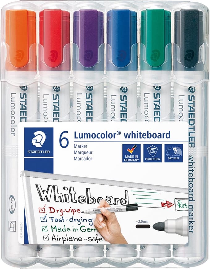 Markeerset Staedtler Lumocolor 351 Whiteboard 6 Onderdelen (5 Stuks)