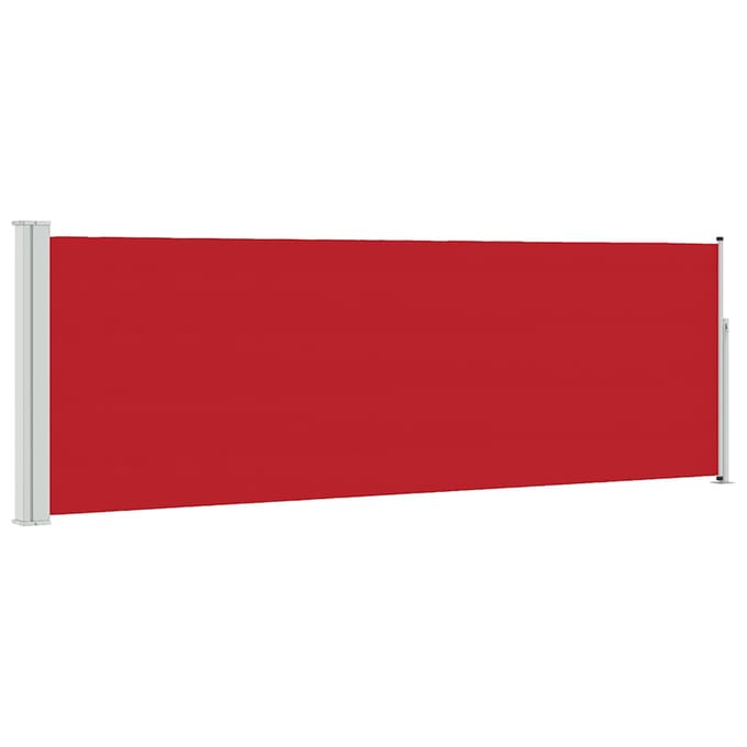 vidaXL - Tuinscherm - uittrekbaar - 100x314 - cm - rood