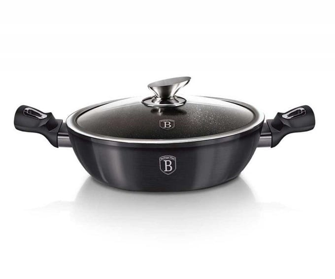 Berlinger Haus Carbon Pro Serie - Pannenset - Soft Touch Handgreep - Geïnduceerde Verwarming