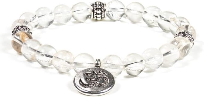 Mala Armband Bergkristal Elastisch met Ohm