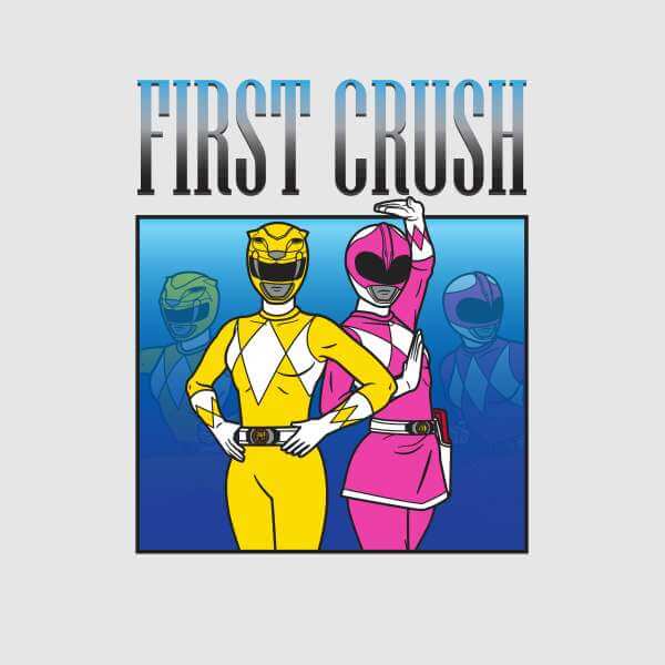 Power Rangers First Crush Men's T-Shirt - Grijs - M