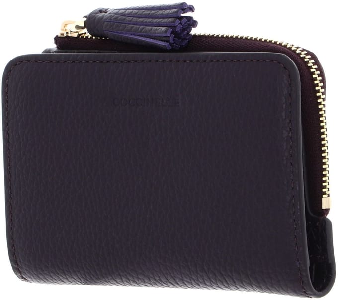 COCCINELLE Leren portemonnee Tassel Wallet Prune donkerpaars
