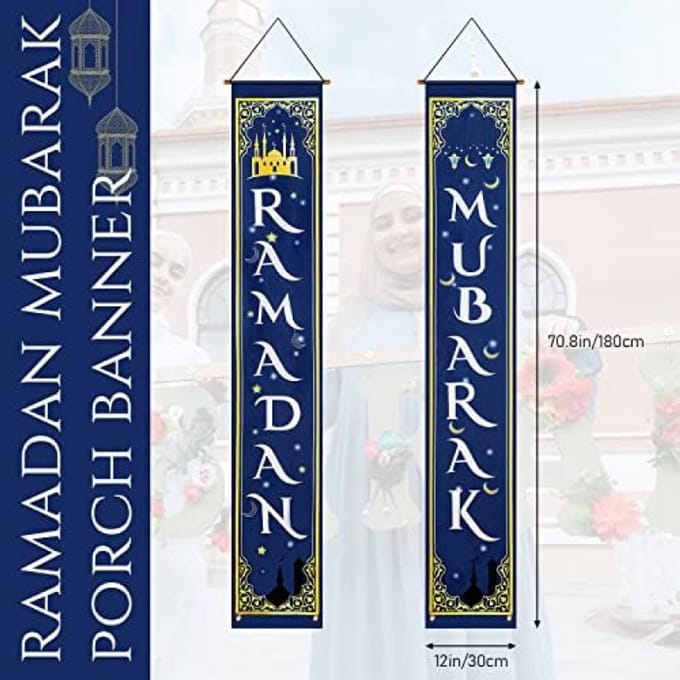 Feestelijke Ramadan Decoratiebanner voor Binnen en Buiten
