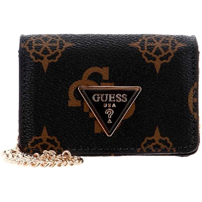 GUESS Schoudertas Meridian Micro Mini Mocha Logo Donkerbruin