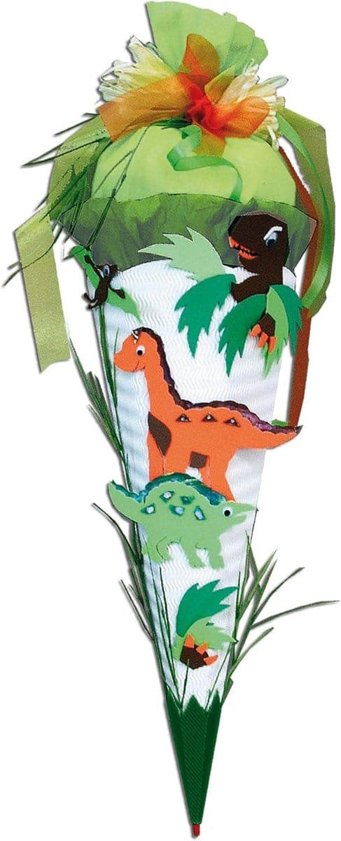 Zelf Knutselpakket Schooltas 3D Dino 6-hoekig 68 cm