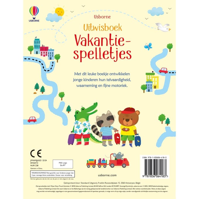 Vakantiespelletjes - Uitwisboek