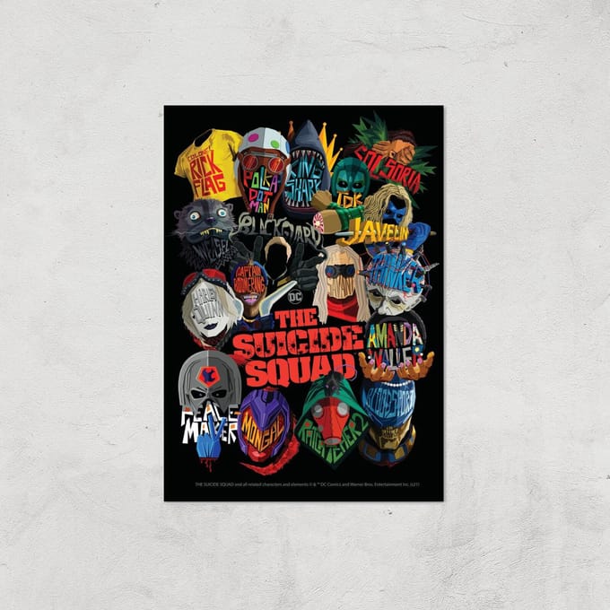 Suicide Squad Poster Giclee Art Print - A3 - Print Only