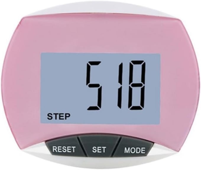 Stappenteller - Activiteitstracker - Dagelijkse Beweging - 3D Tri-Axis Sensor - 6.4 cm - Roze