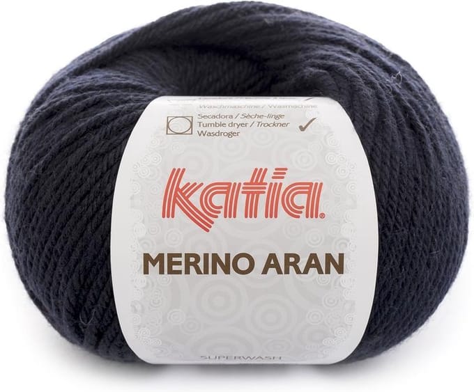 Katia Merino Aran - 05 donker marineblauw - Merinogaren