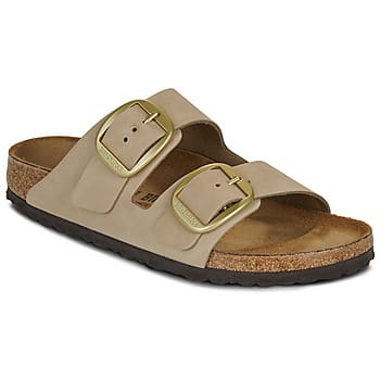Dames muiltjes Birkenstock Arizona Big Buckle Nubuck Leather