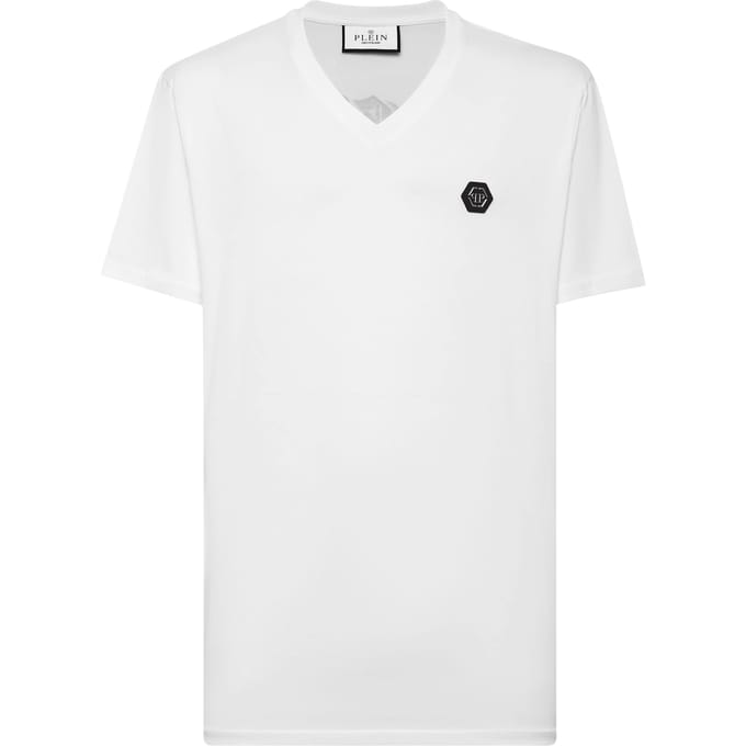 T-Shirt V-Hals Gothic Plein