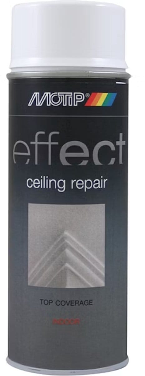 Motip plafondreparatiespray Effect Ceiling Repair 400ml sneldrogend ca. 30 min wit