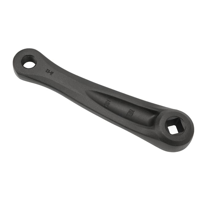 Fiets Crankarm Links 152mm Diamantgat Aluminiumlegering Sterke Ondersteuning Pedaal Crankbeen black