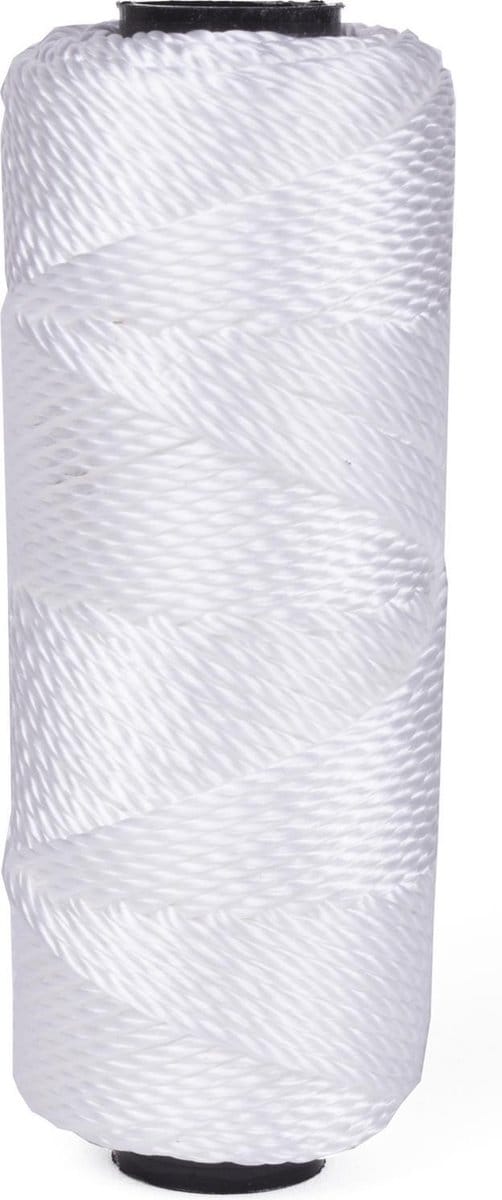 Benson Bouwlijn touw - 1,8 mm dikte - 50 meter lengte - wit - hoge treksterkte