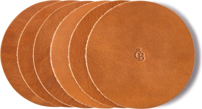 Castelijn & Beerens - Gaucho Onderzetters 6 stuks | cognac -