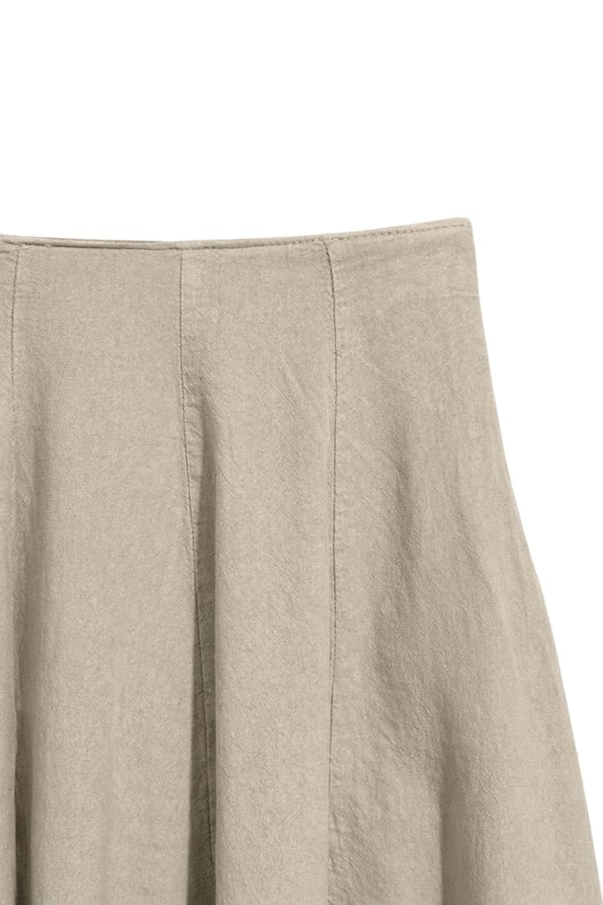 Hoge Taille A-Lijn Midi Rok