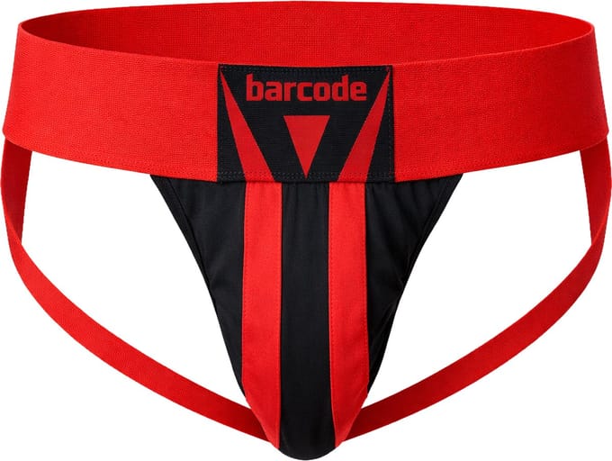 Barcode Berlin Jockstrap Zuri Red/Black - MAAT M - Heren Ondergoed - Jockstrap voor Man - Mannen Jock