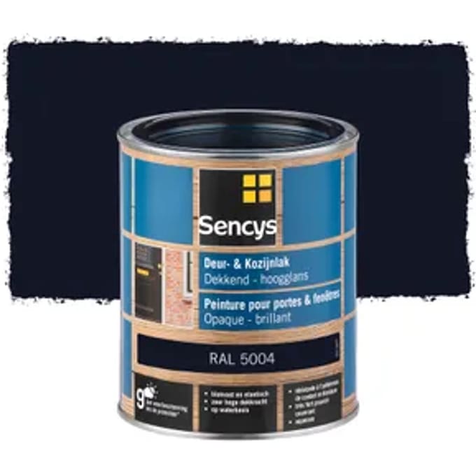 Sencys Deur- En Kozijnlak Hooglans Ral5004 750ml