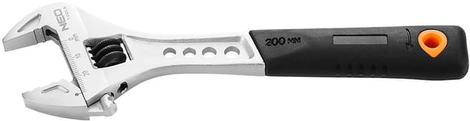 NEO Klucz - Instelbare Sleutel - 200 mm - Ergonomisch Handvat