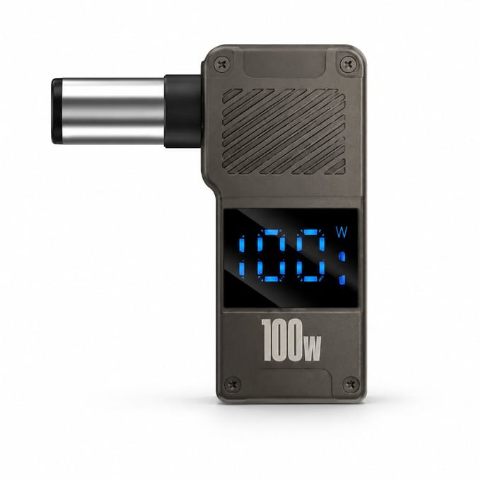 DrPhone PowerTip USB-C naar DC Laptop Oplader Adapter 100W PD Display - 7.4x5.0mm HP