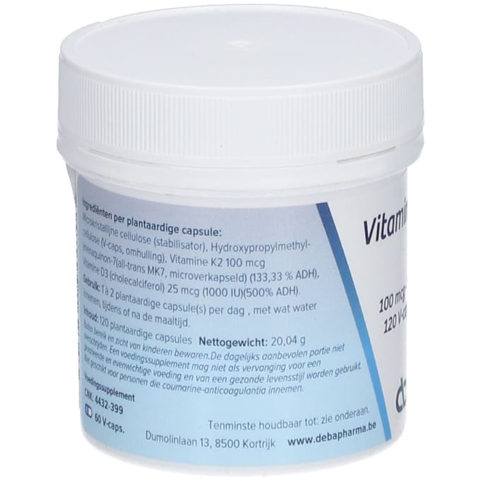 DeBa Pharma Vitamine K2/D3 120 Capsules