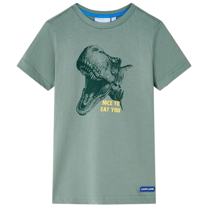 vidaXL - Kindershirt - 104 - kakikleurig