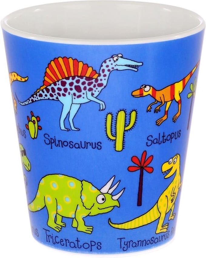 heel klein Dino kinder melamine bekertje (8 x 7 cm) - Tyrrell Katz