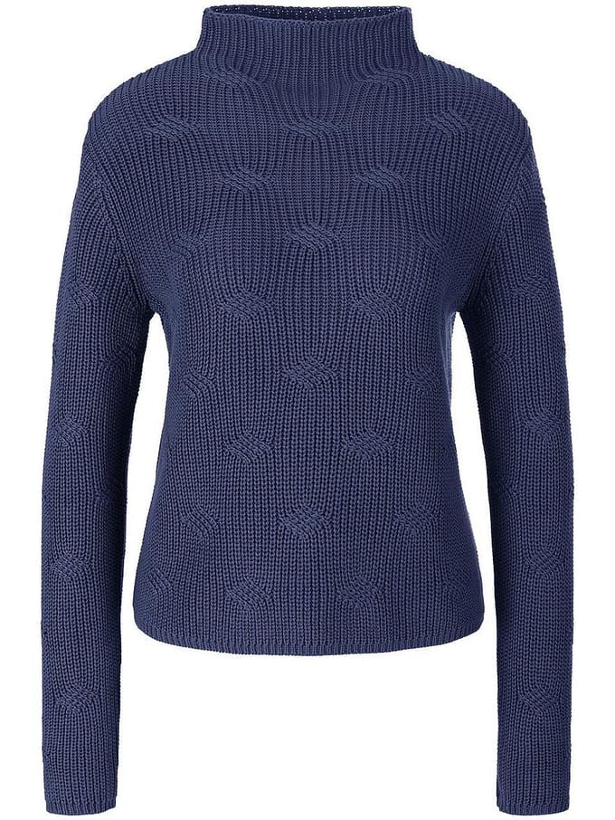Trui 100% SUPIMA®-katoen Van Peter Hahn blauw