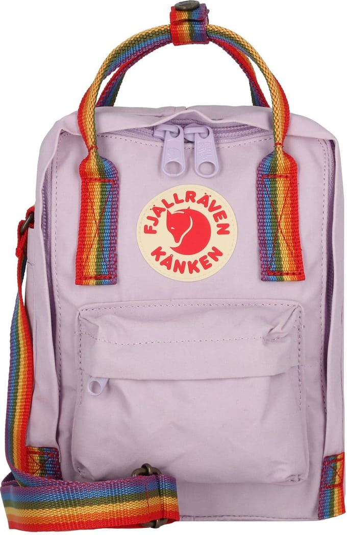 Fjällräven Kanken Rainbow Sling Schoudertas 15 cm - Dames - pastel lavender-rainbow