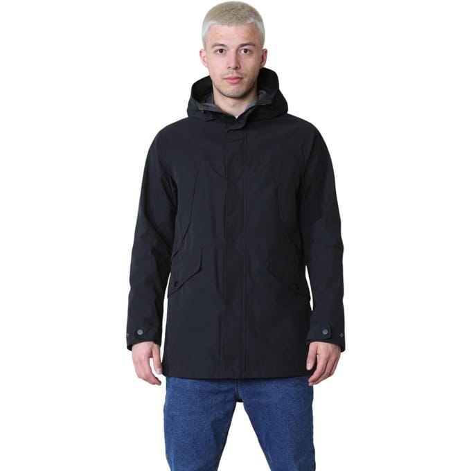 Marks and Spencer Katoen Blend Hooded Mac Stormwear Jacket