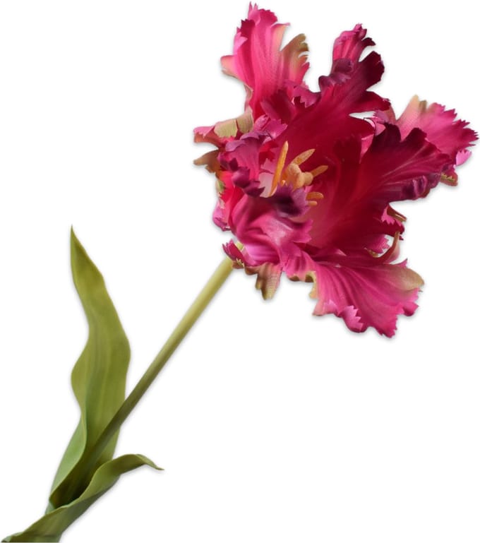 Silk-ka - Kunstbloem - tulp - paars - H7 cm