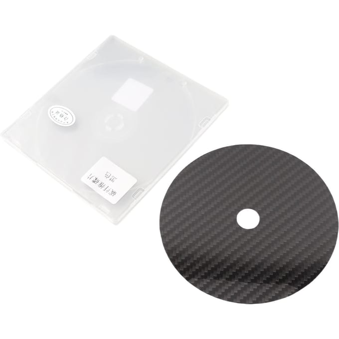 Stabilisateur CD DVD Fibre de Carbone 0,2 mm Tapis de Tuning Stabilisateur de Disque pour Lecteur à Plateau Supérieur noir