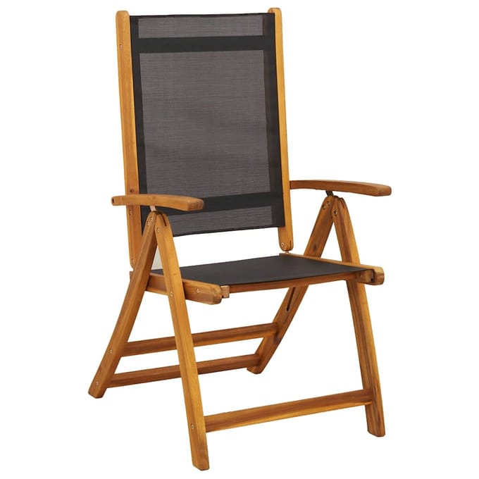 vidaXL - 7-delige - Tuinset - massief - acaciahout