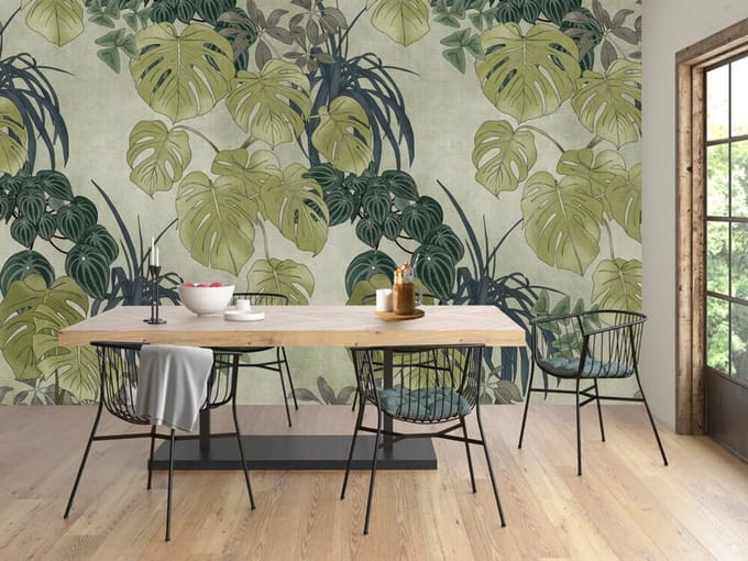 INGK - Monstera Big Green - Behang