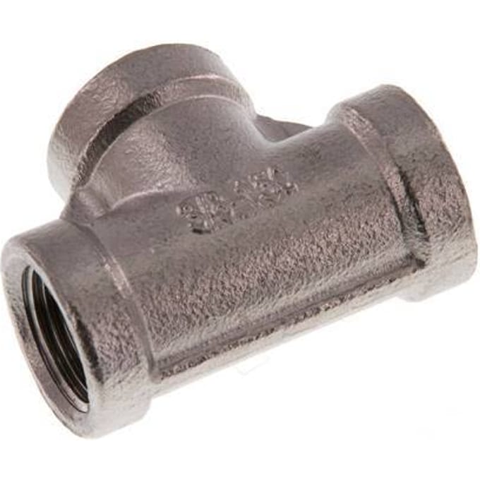 Rp 3/8'' RVS T-stuk 16 Bar