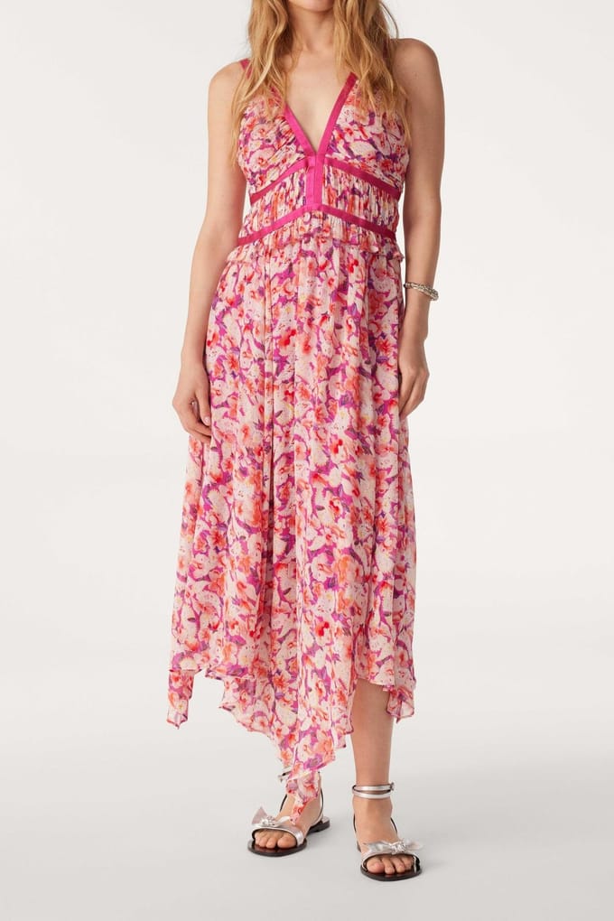 BA&SH Robe Dora Fushia Taglia: M | Maxi abiti Outlet | Donna