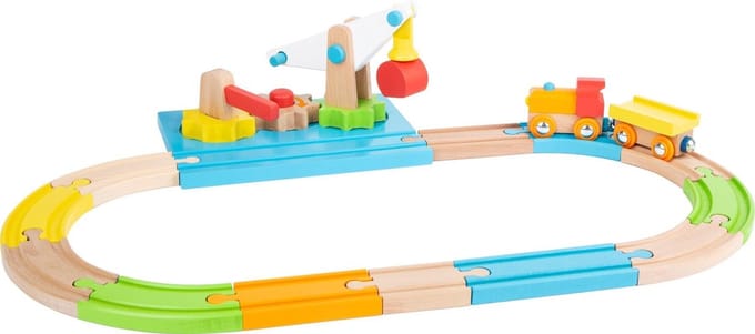 small foot - Junior Crane Wooden Toy Train