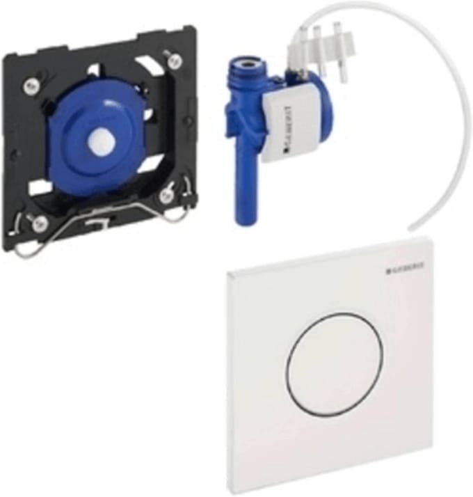 HyTouch Pneumatisch Urinoir met Handbediening, Design Sigma01 Wit