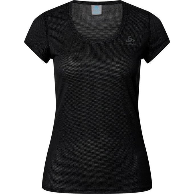 ODLO - Maat XL BL TOP Crew neck s/s ACTIVE F-DRY LIGHT - black - Vrouwen