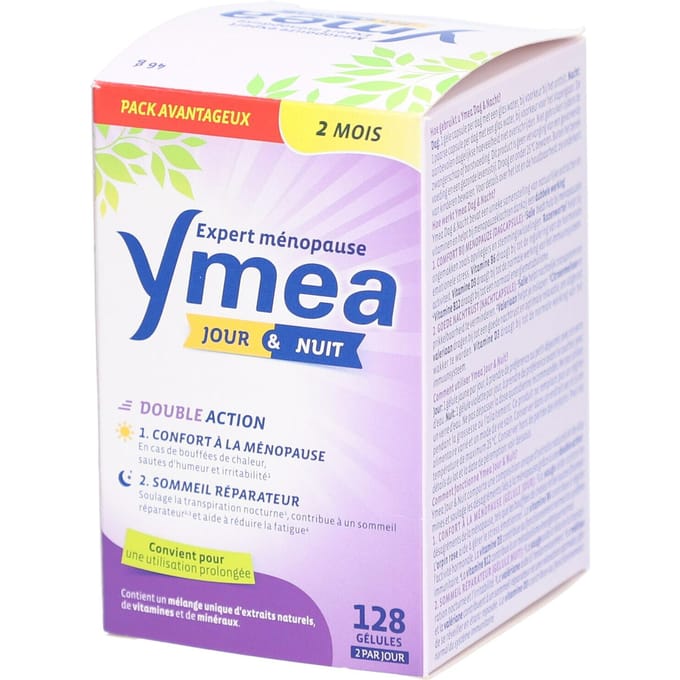 Ymea Dag & Nacht Voedingssupplement Menopauze 128 Capsules