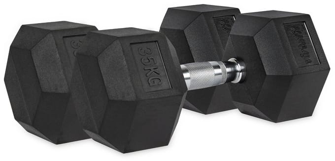 VirtuFit Hexa Dumbbell Pro Set - 2 x 35 kg - Hexagon Dumbbell - Krachttraining - Set van 2
