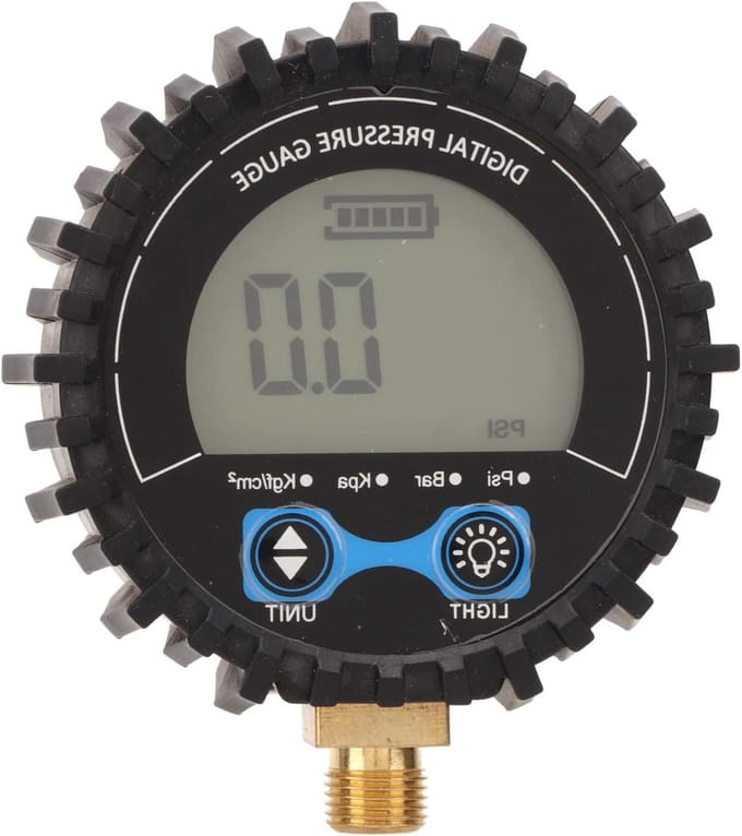 Digitale bandenspanner - Controle tester - Veilig rijden - Vier eenheden - 3-200 PSI - Blauw
