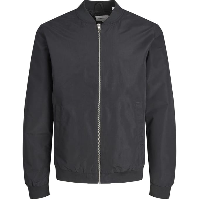 Jack & Jones - Heren Jas zomer Roy Bomber Jacket - Zwart - Maat S