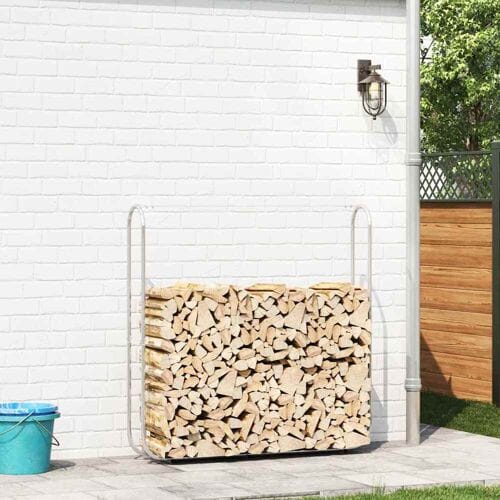 vidaXL - Haardhoutrek - 150x25x150 - cm - gegalvaniseerd - staal