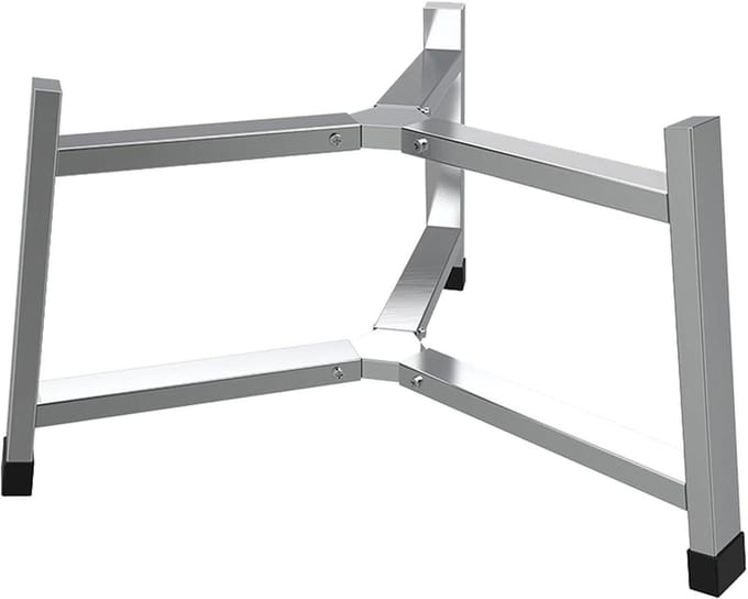 Vuurkorf Standaard - Open haard statief - Buiten koken - Driehoekig ontwerp - ca. 75 cm - Roestvrij staal